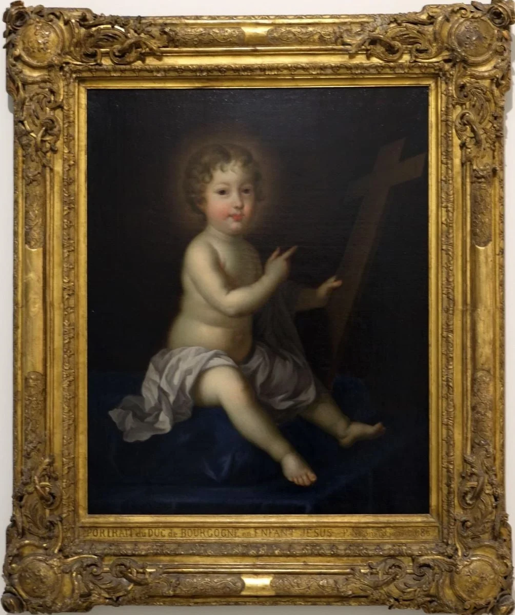 Portretul Ducelui de Burgundia în chip de Iisus Copil, by Pierre, numit Mignard Le Romain Mignard, 1686