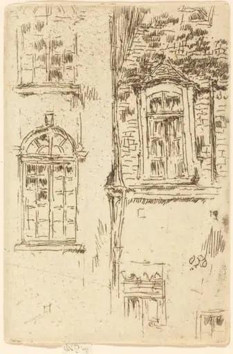 Windows Opposite Hotel, Bourges
