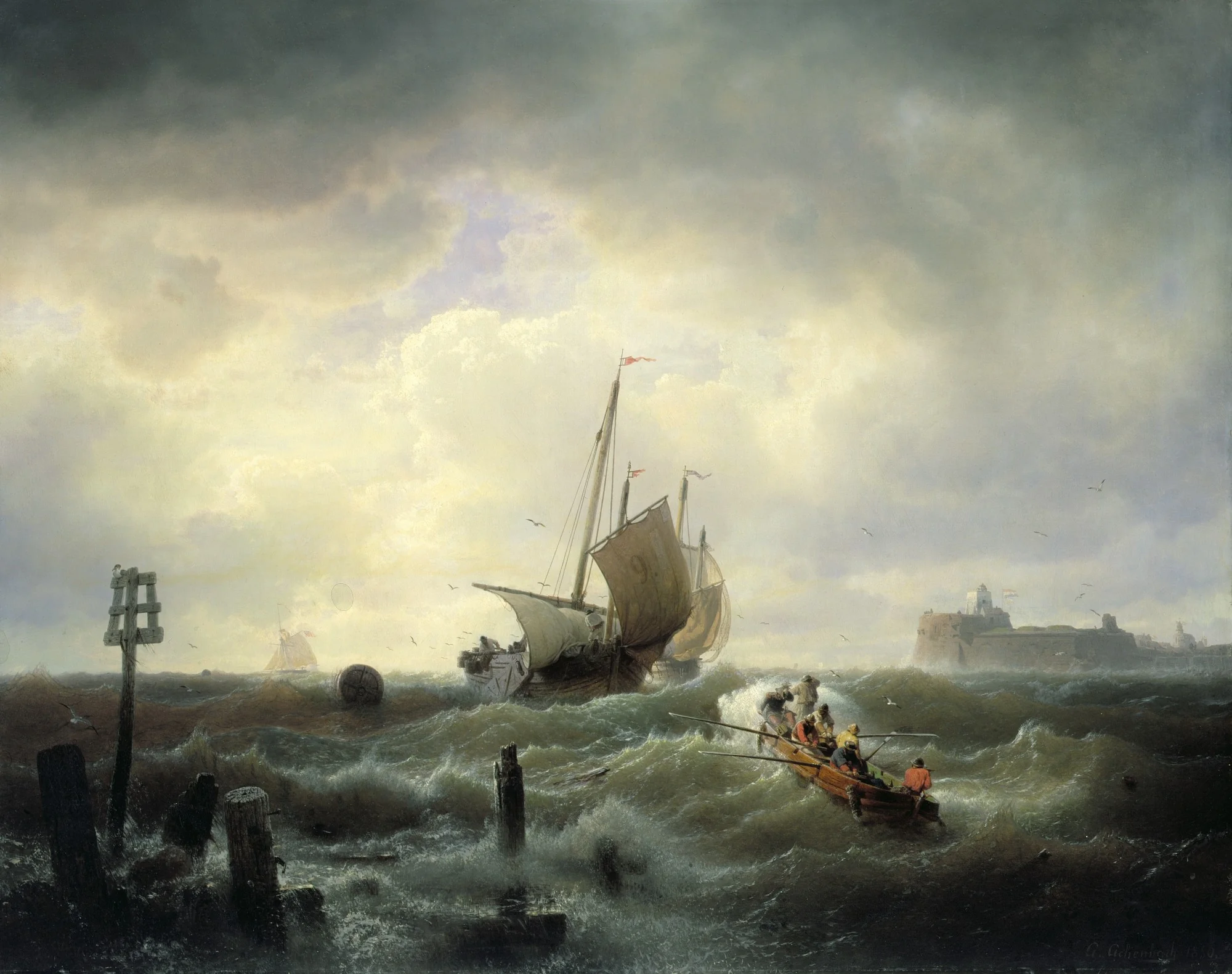 The Entrance to the Harbour at Hellevoetsluys