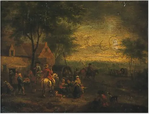 A Halt with Caravans