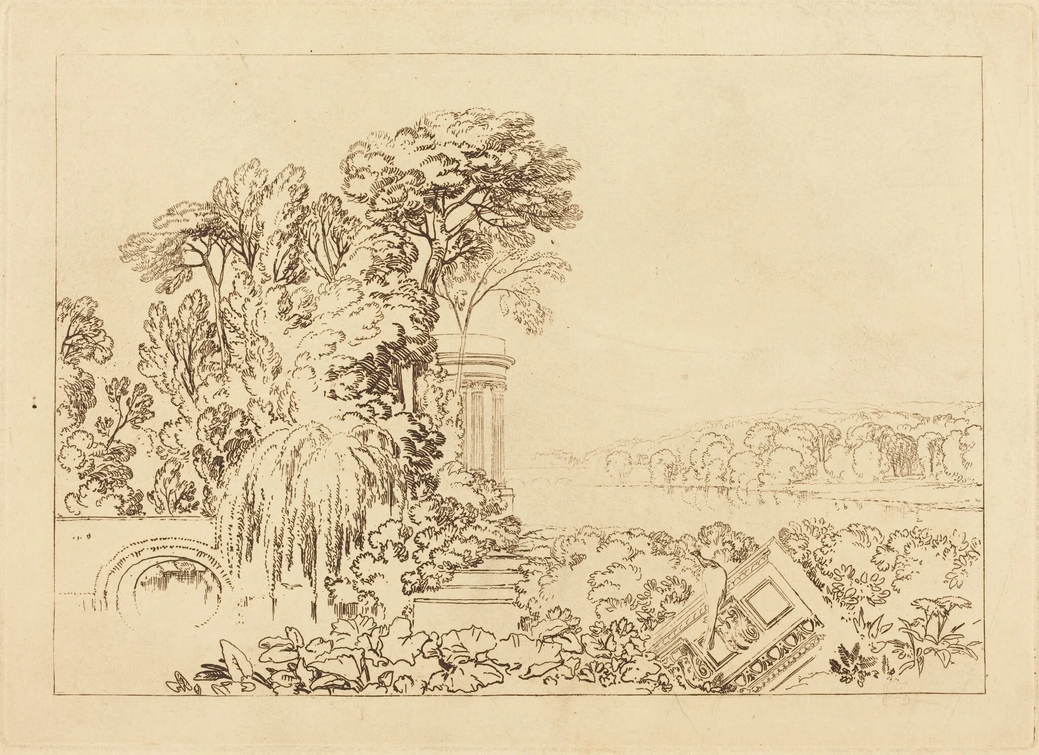 Isis, by Joseph Mallord William Turner, ink, 1819