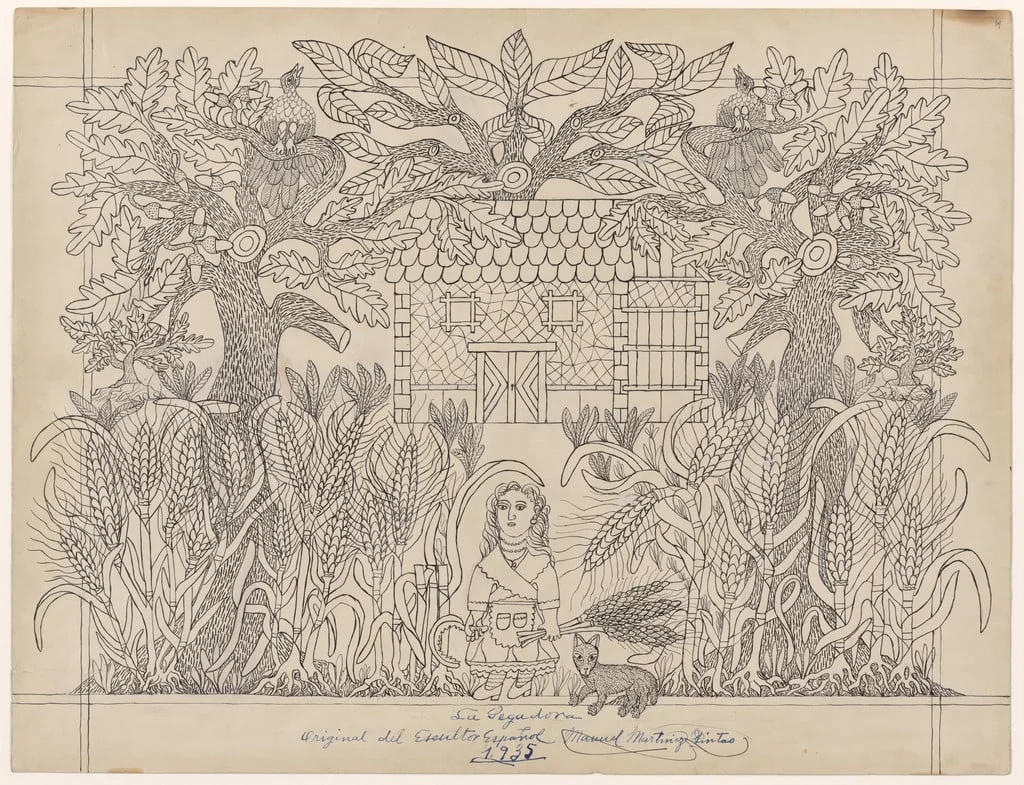 Untitled, by Martinez Pintao, ink, 1935