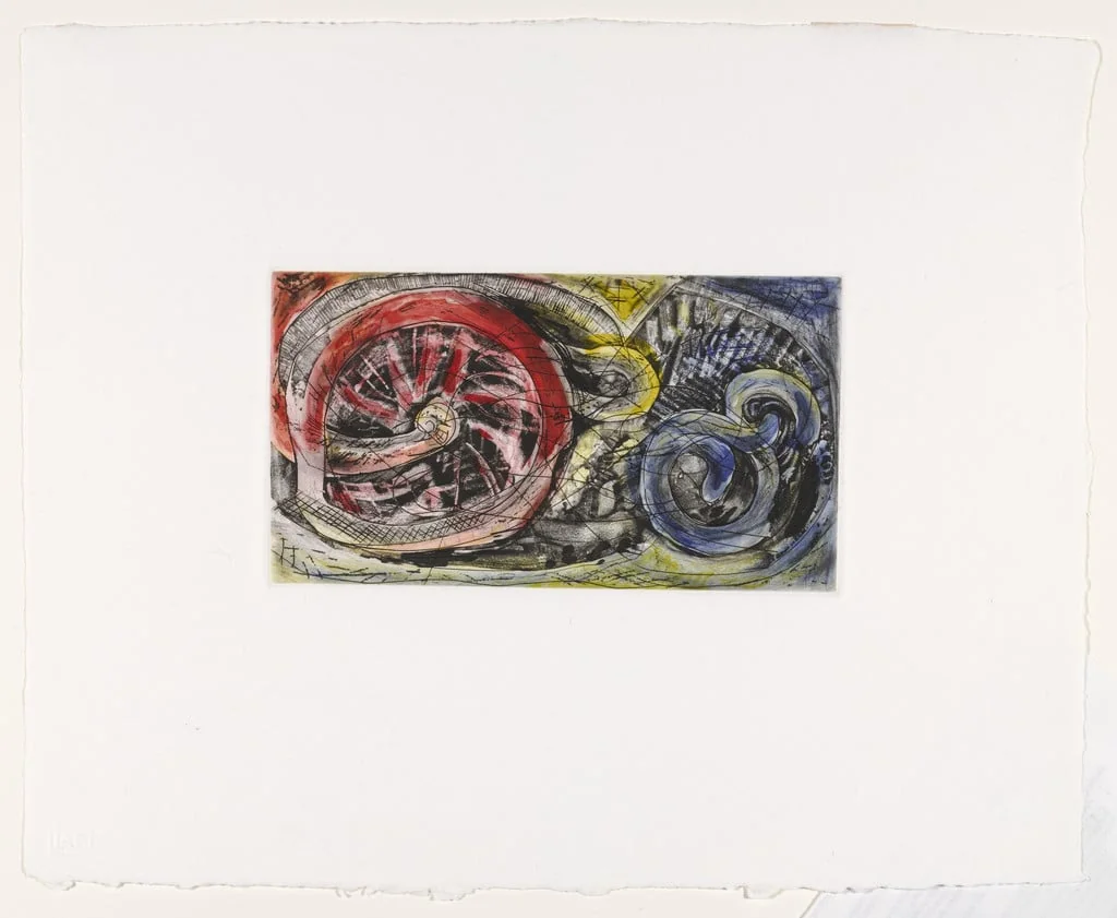 Untitled, by Bill Jensen, ink, 1986