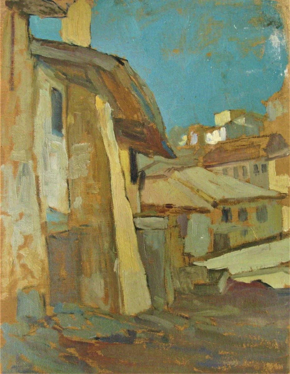 Peisaj citadin, by Alexandru Carol Satmary, unspecified, 1927