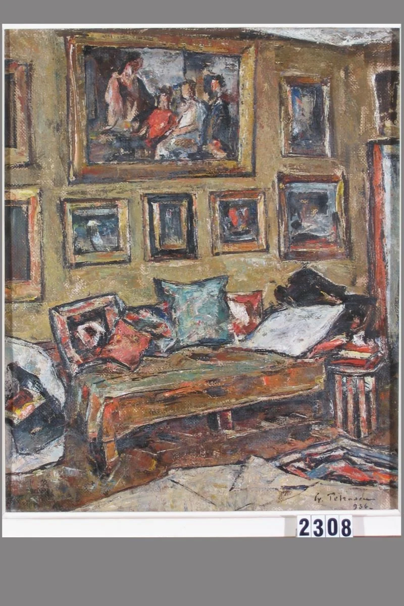 Interiorul artistului, by Gheorghe Petrașcu, unspecified