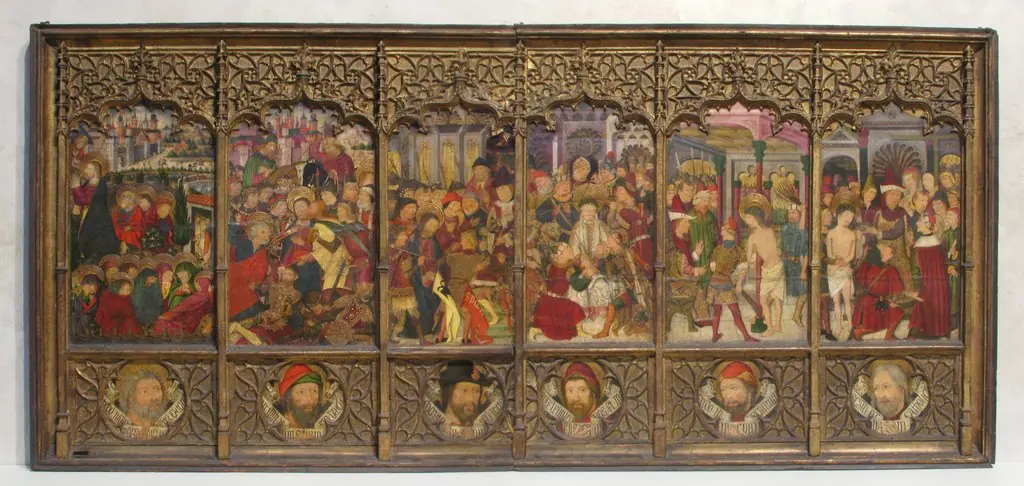 Altarpiece (retablo) with Scenes from the Passion