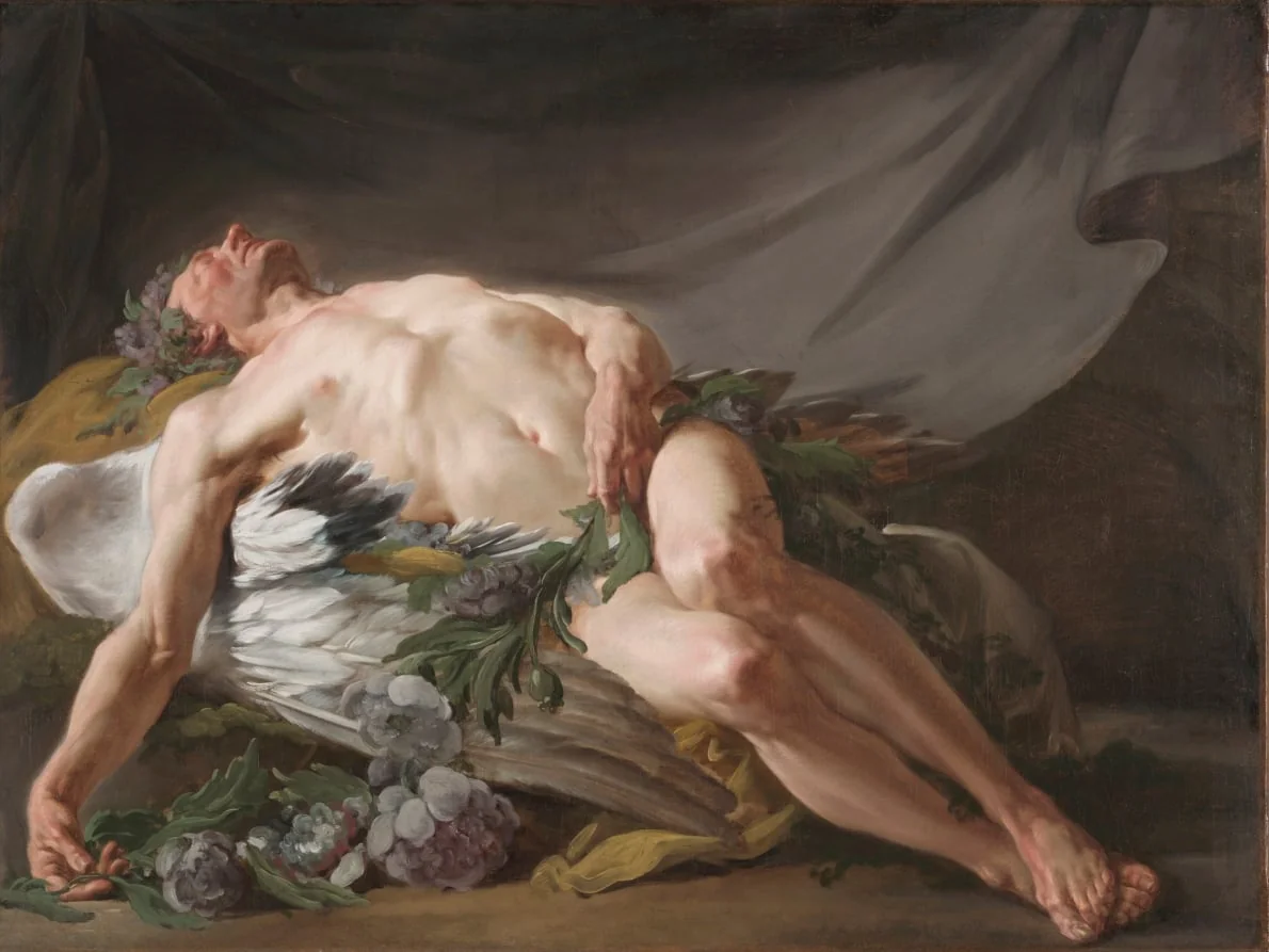 Sleep, by Jean-Bernard Restout, unspecified, 1771