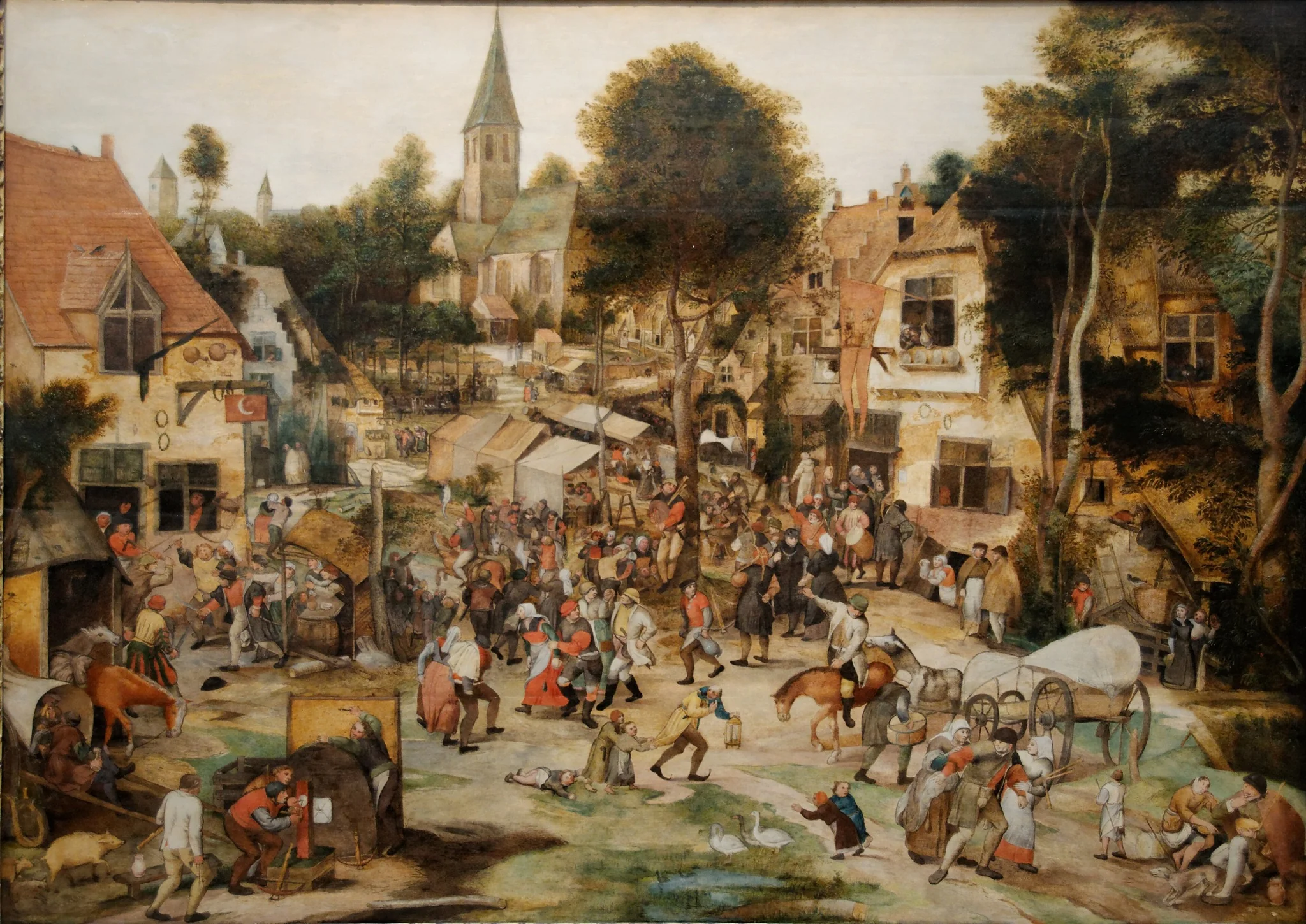 Kermis, by Pieter Balten, oil, 1550