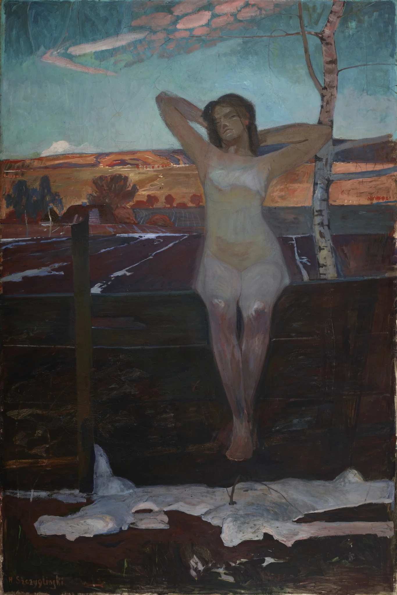 Spring, by Henryk Szczyglinski, oil, 1910