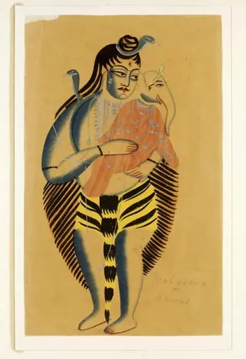 Shiva and Ganesha