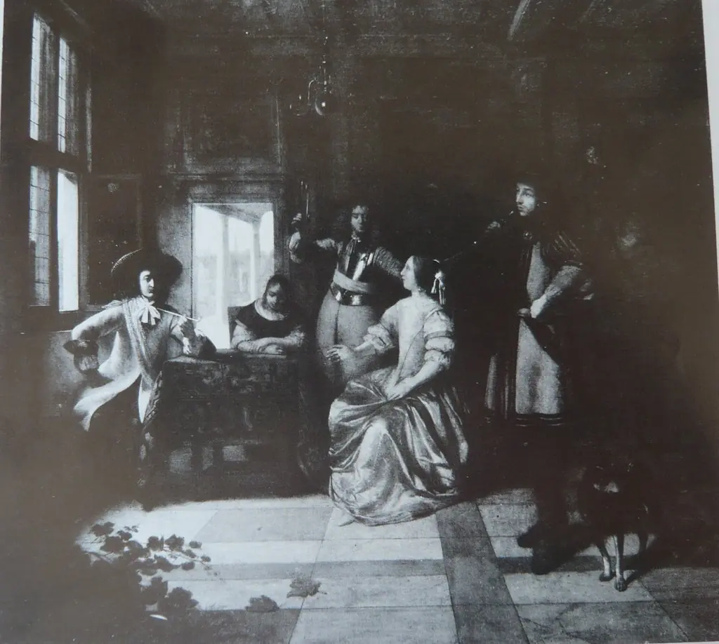 A Merry Company with a Trumpeter