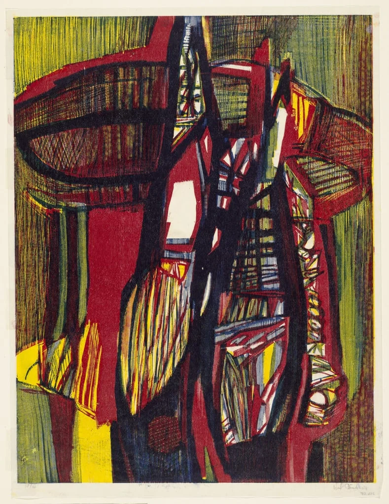 Untitled, by Knut Rumohr, ink, 1954