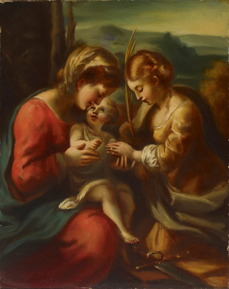 Pyhän Katariinan kihlaus, by Antonio da Correggio, unspecified