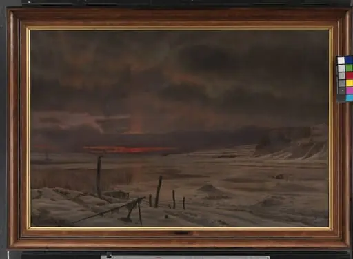 A Winter's Evening by a Danish Fiord