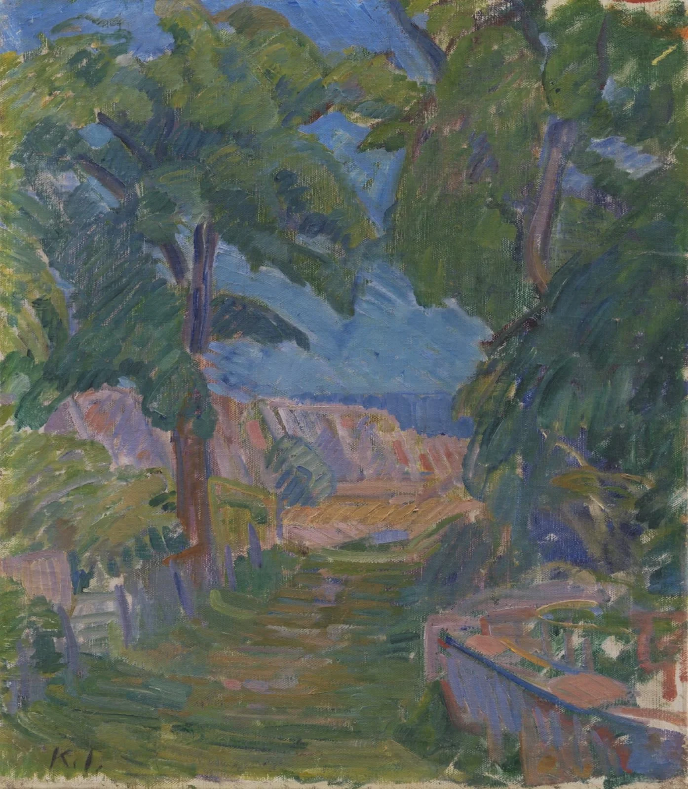 Landscape near "Mindet" on Christiansø, by Unknown, unspecified, 1911