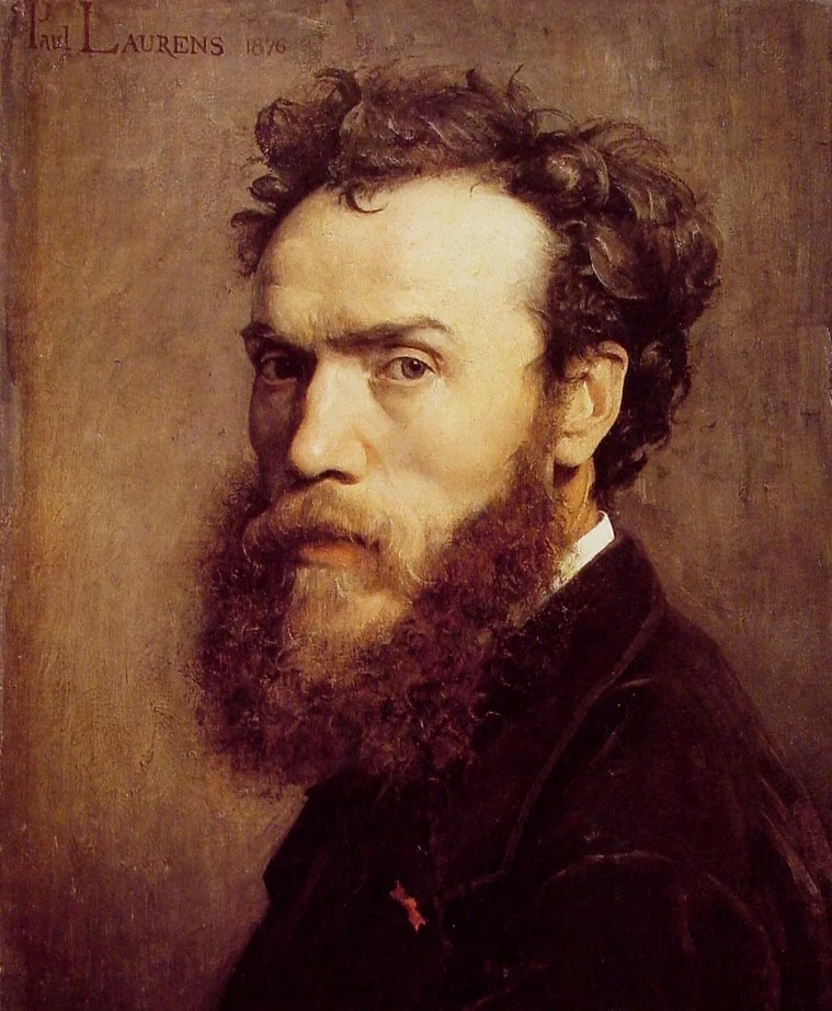 Self-portrait, by Jean-Paul Laurens, oil, 1888