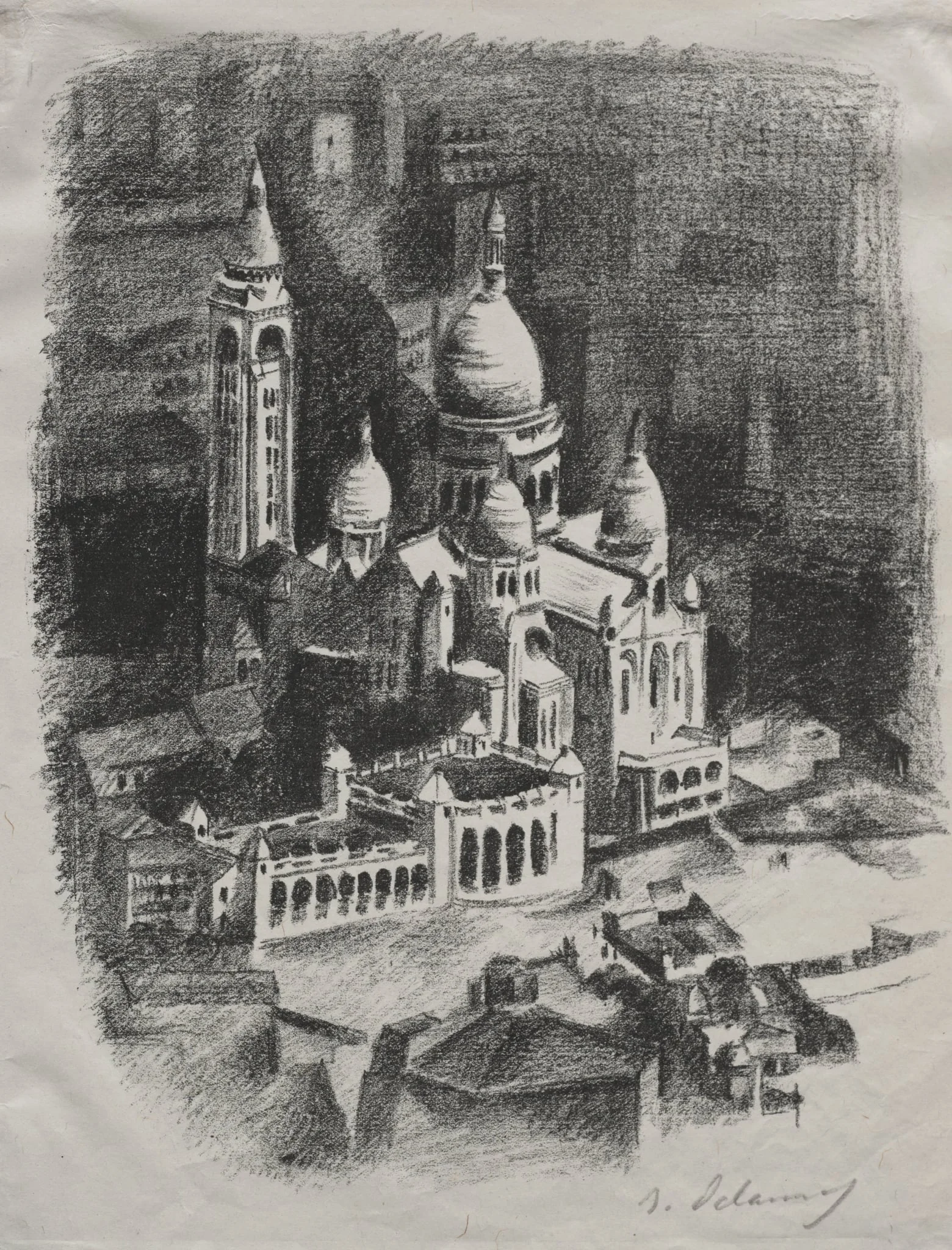 Allo Paris:  Frontispiece to book, by Robert Delaunay, 1926