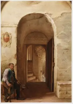 View from the Bishop's Throne, West from the Nave, towards the Staircase Tower in Utrecht Cathedral