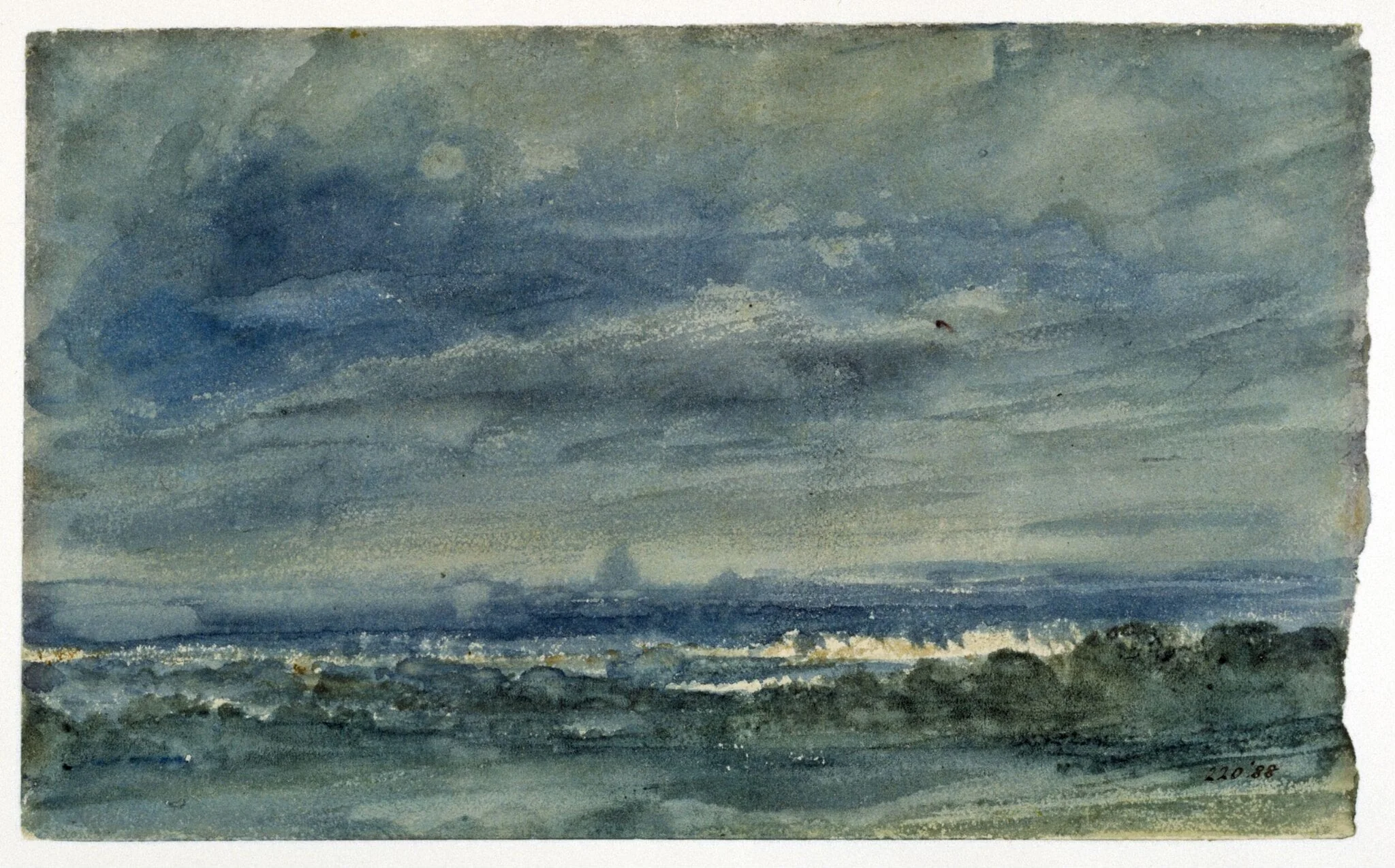 View at Hampstead, looking towards London.