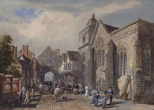 St. Nicholas Church and the College Gateway, Rochester