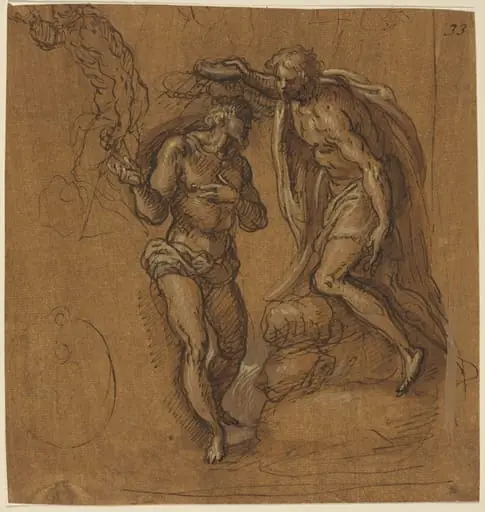 Sketch for a Baptism of Christ