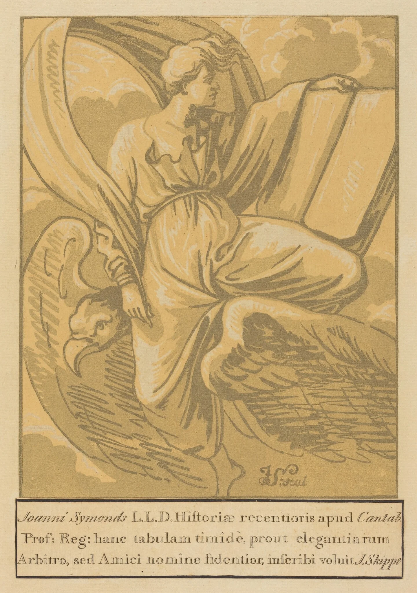 Saint John the Evangelist, by John Skippe, ink, 1771