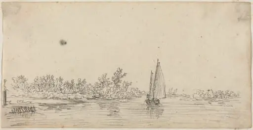 Sailboat on an Estuary