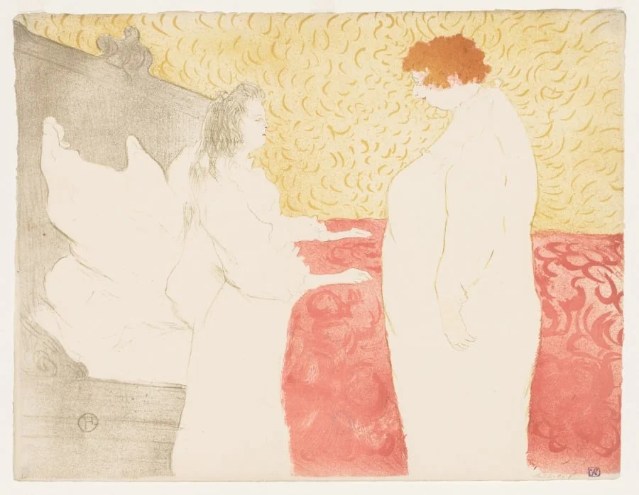 Elles: Woman in Bed, by Henri de Toulouse-Lautrec, 1896
