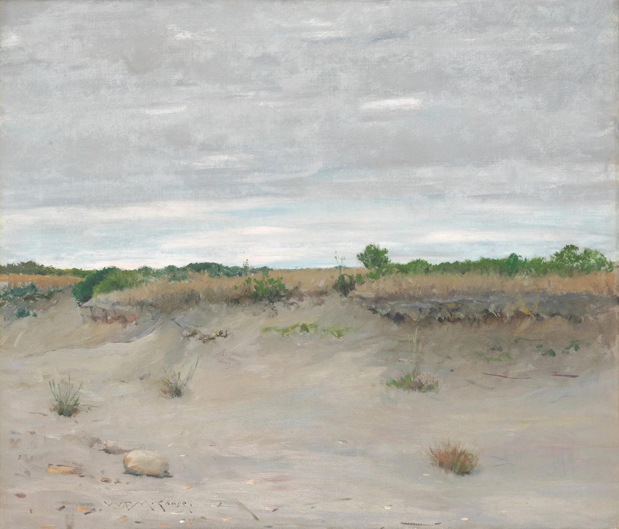 Wind-Swept Sands, by William Merritt Chase, oil, 1894