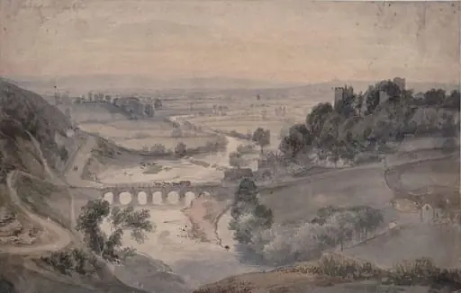 Ludlow Castle, overlooking the River Teme