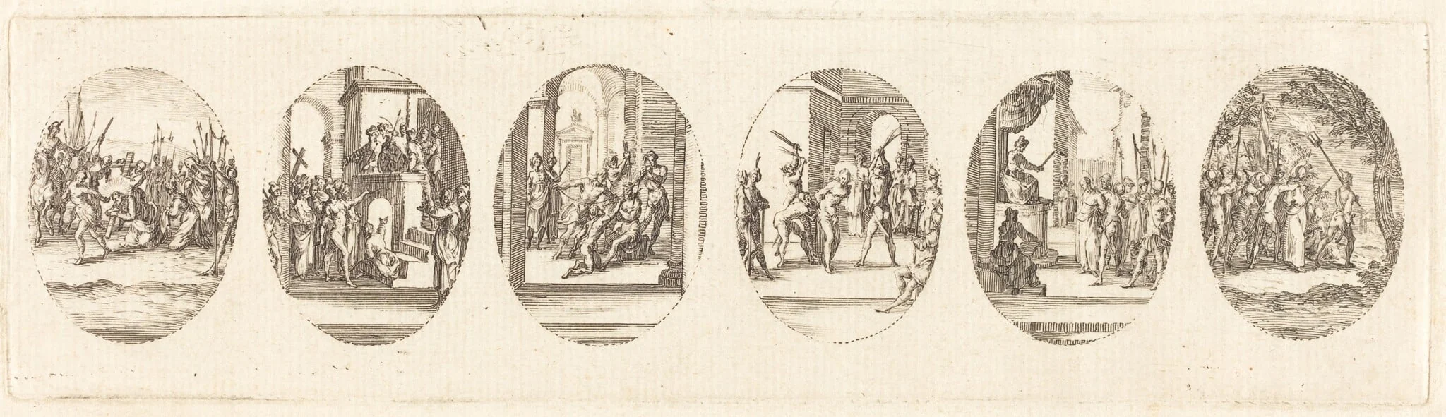 Mysteries of the Passion, by Jacques Callot, ink, 1631