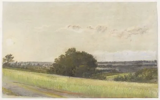 Landscape with evening effect, Abinger, Surrey