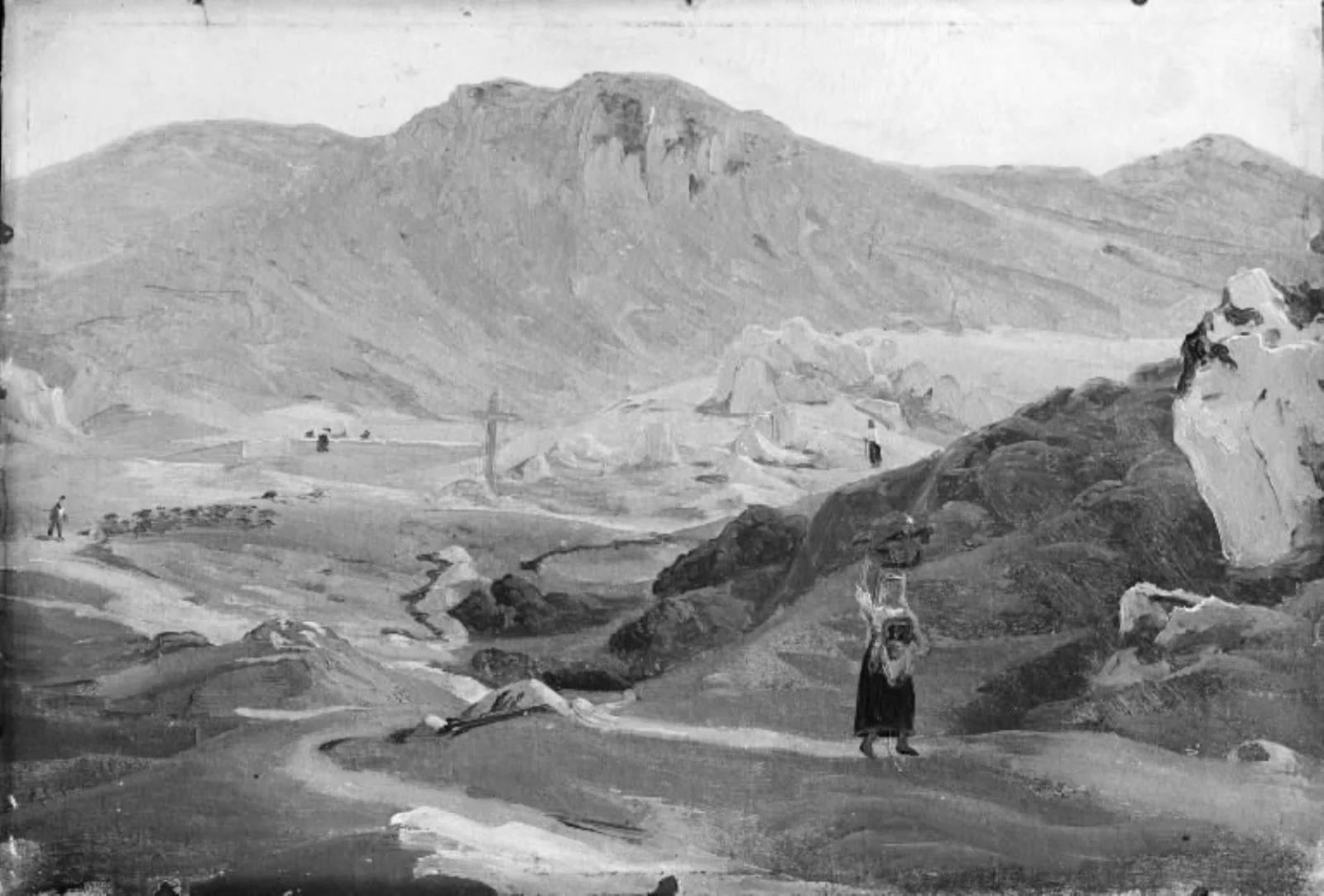 A Mountaneous Landscape: Italy, by Unknown, unspecified, 1850