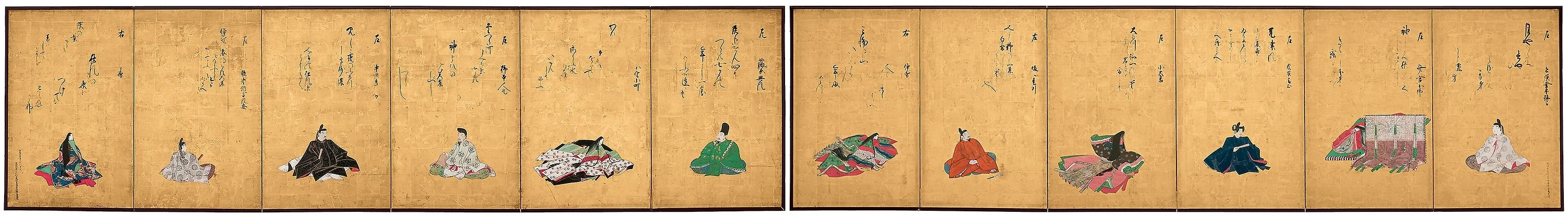 Twelve Poetic Immortals and Their Poems, by Reizei Tamechika, unspecified, 1850