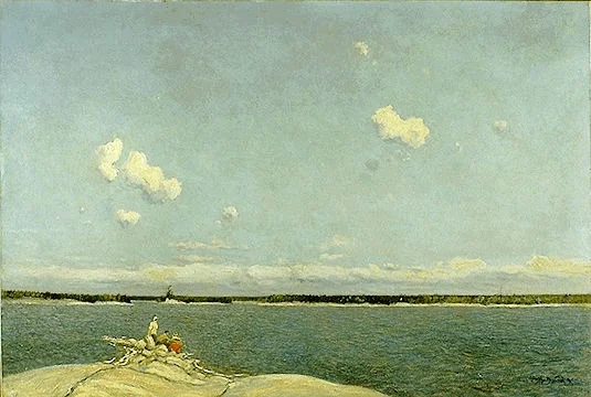 Fine Weather, Georgian Bay, by J. E. H. MacDonald, oil, 1913