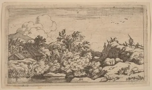 Goat Herd on a Hill