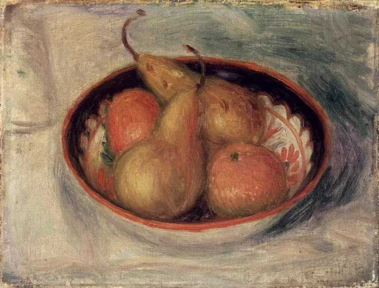 Pears and Oranges in a  Bowl