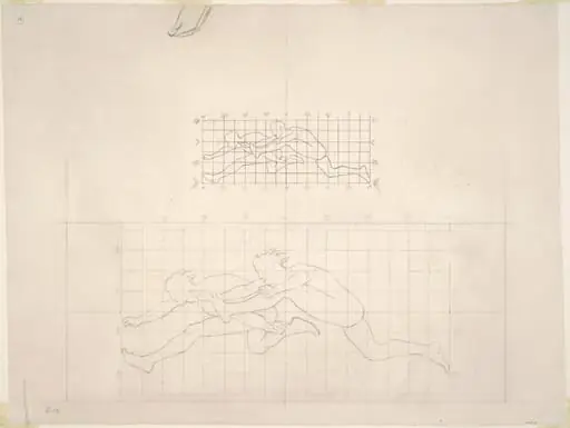 Studies for "Two Classical Male Figures Jumping"