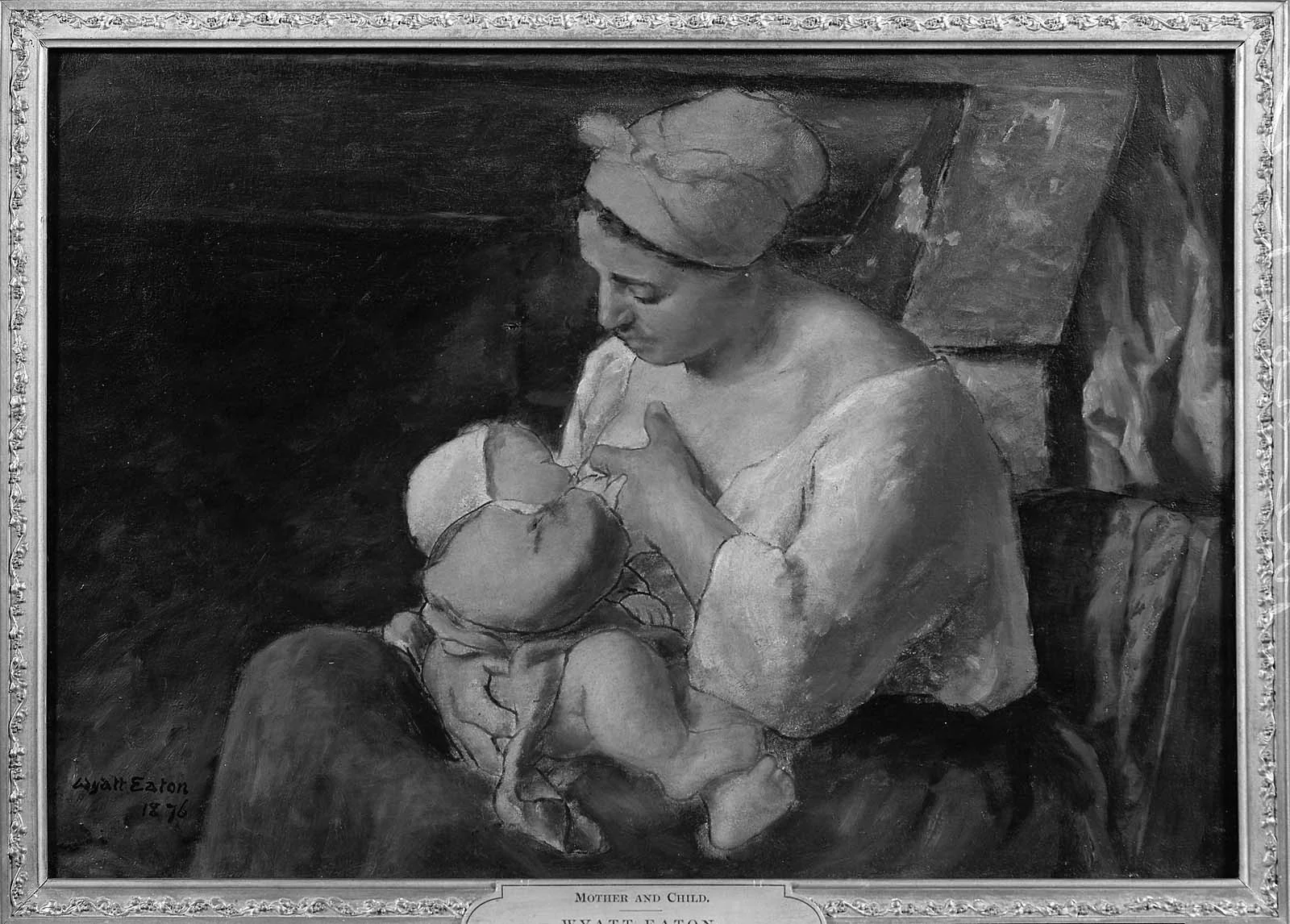 Mother and Child, by Wyatt Eaton, oil, 1888