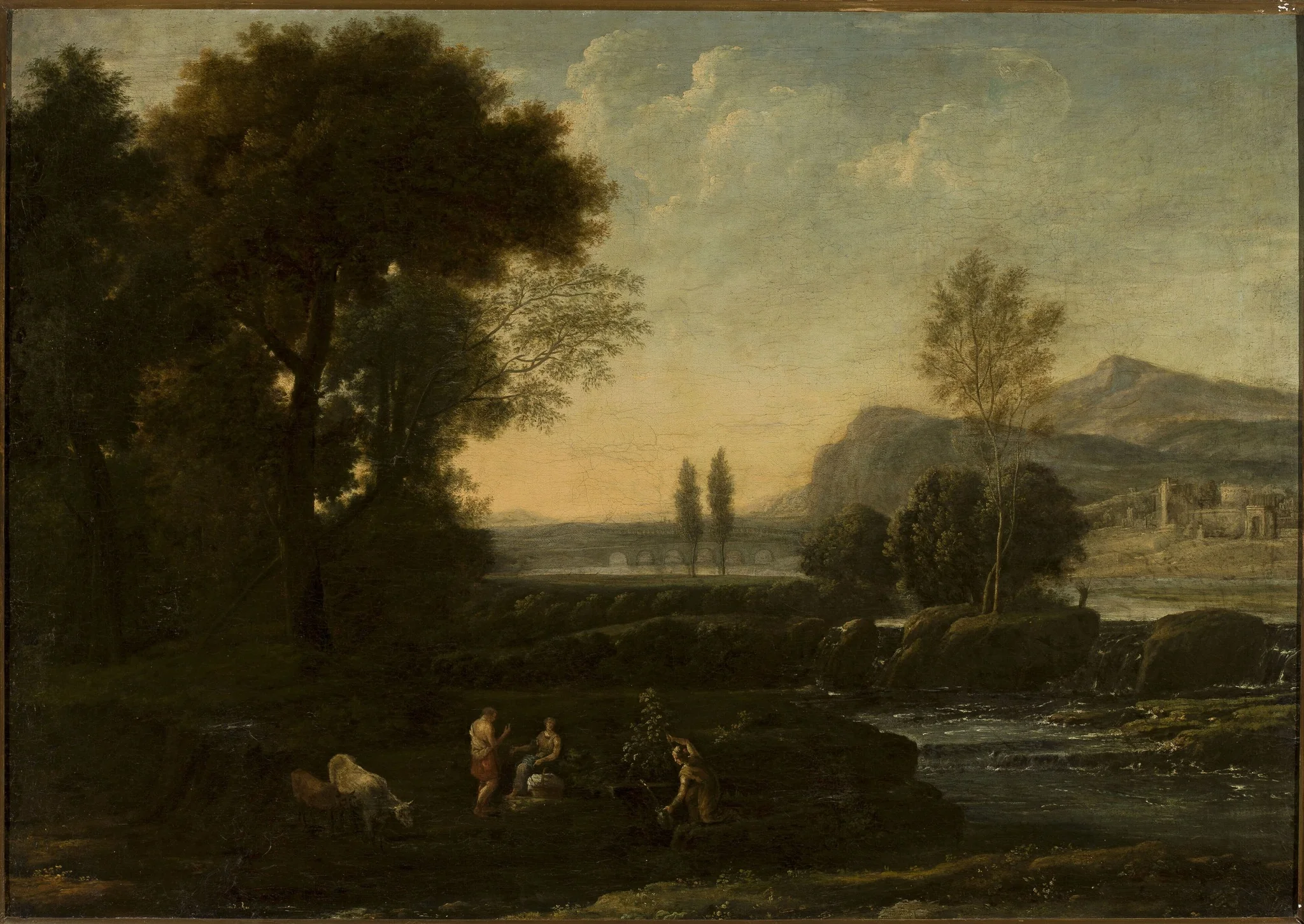 Landscape with shepherds
