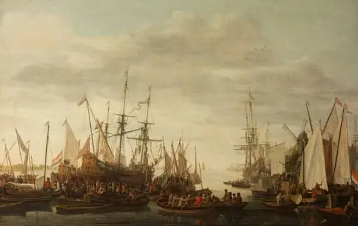 Het kielhalen van de scheepschirurgijn van admiraal Jan van Nes