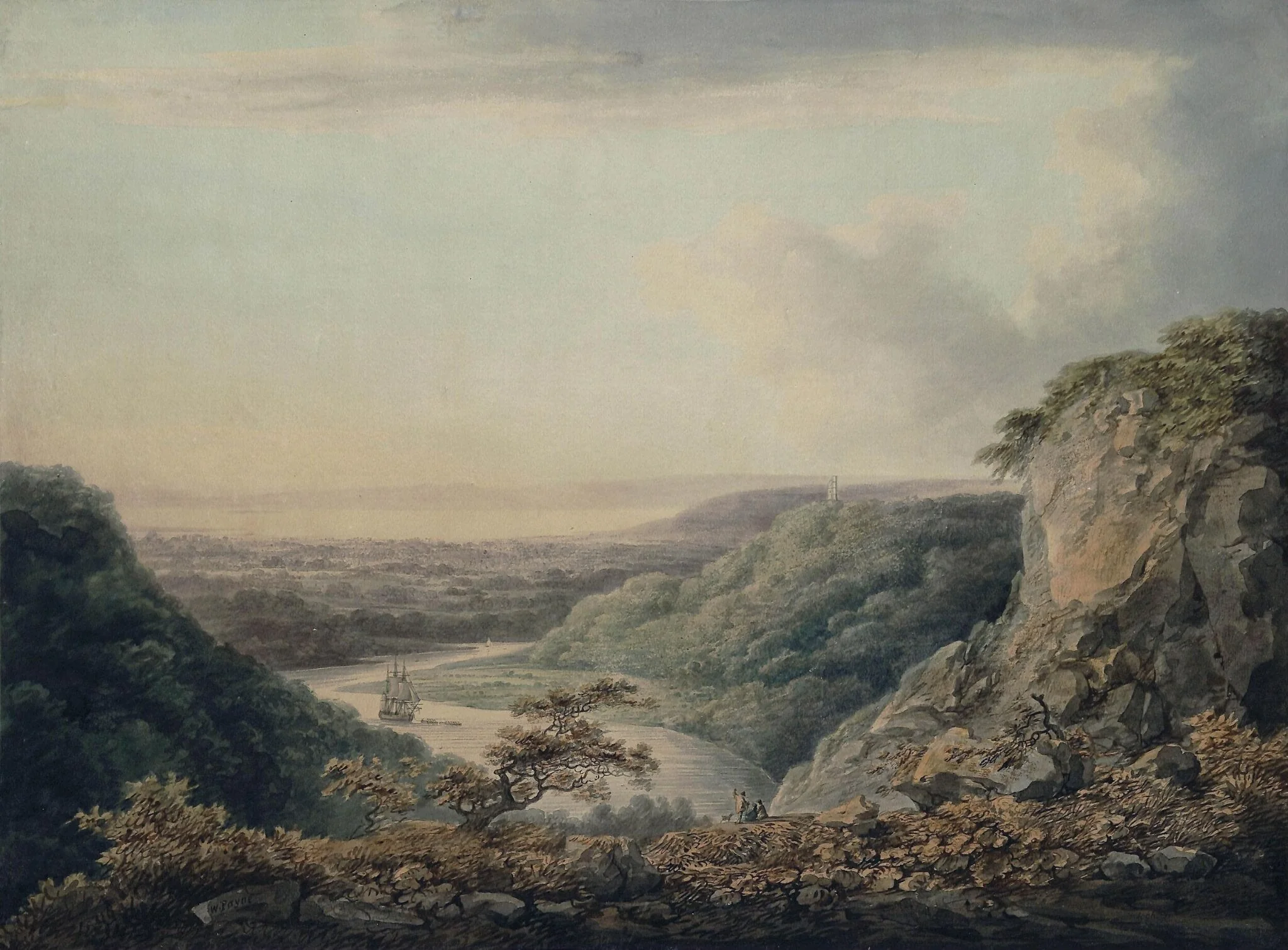 Near Bristol, looking over the Severn