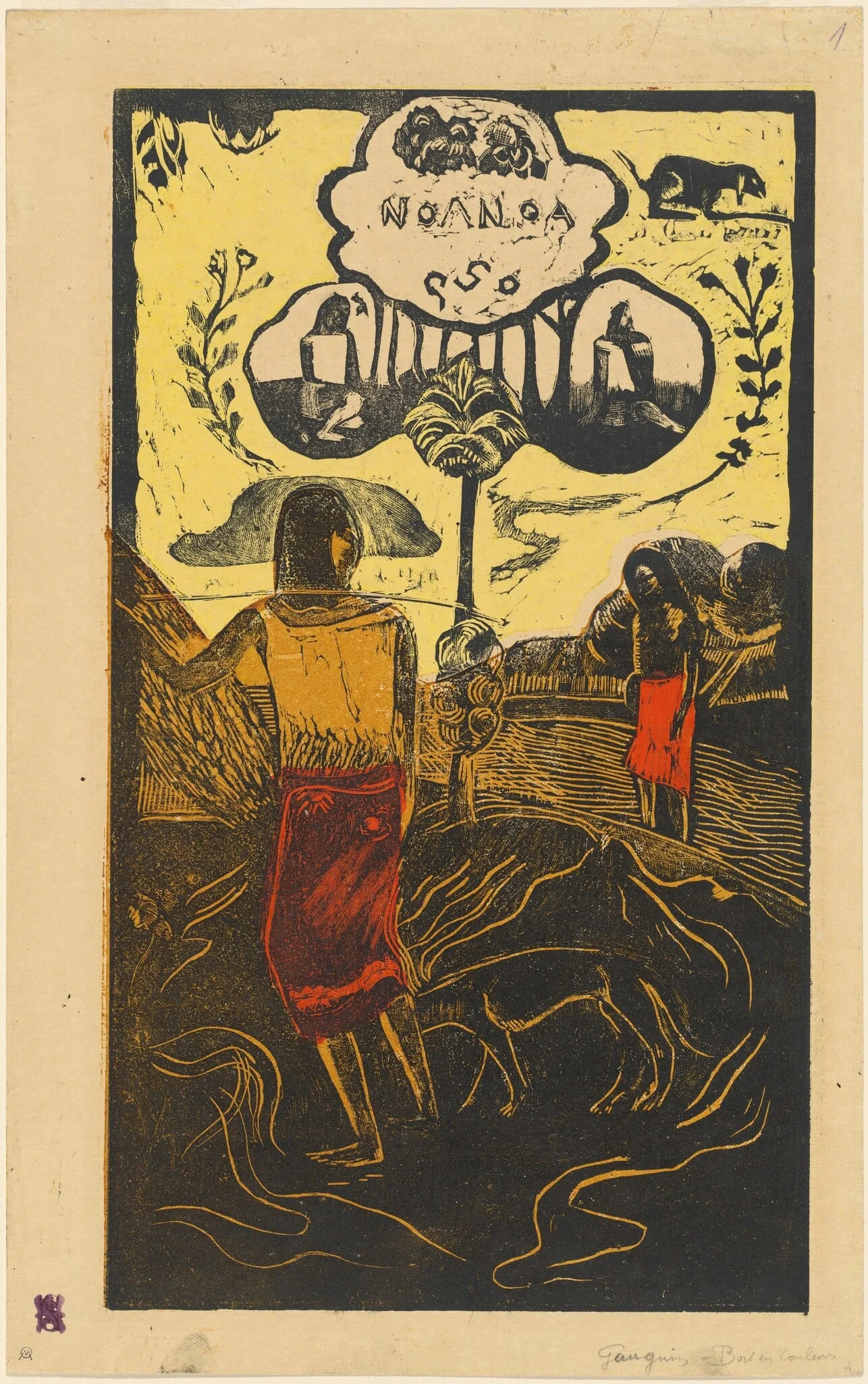 Noa Noa (Fragrant, Fragrant), by Paul Gauguin, ink, 1894