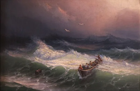 Storm on the sea