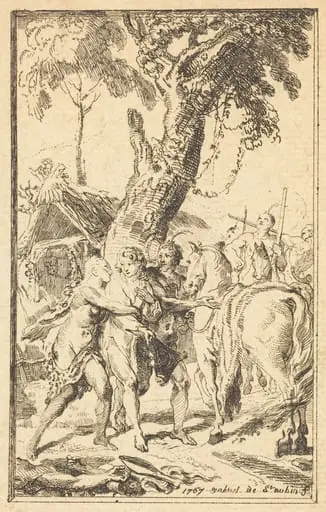 Flight of M. de Belle-Isle, Prisoner with theAttakapas [right]