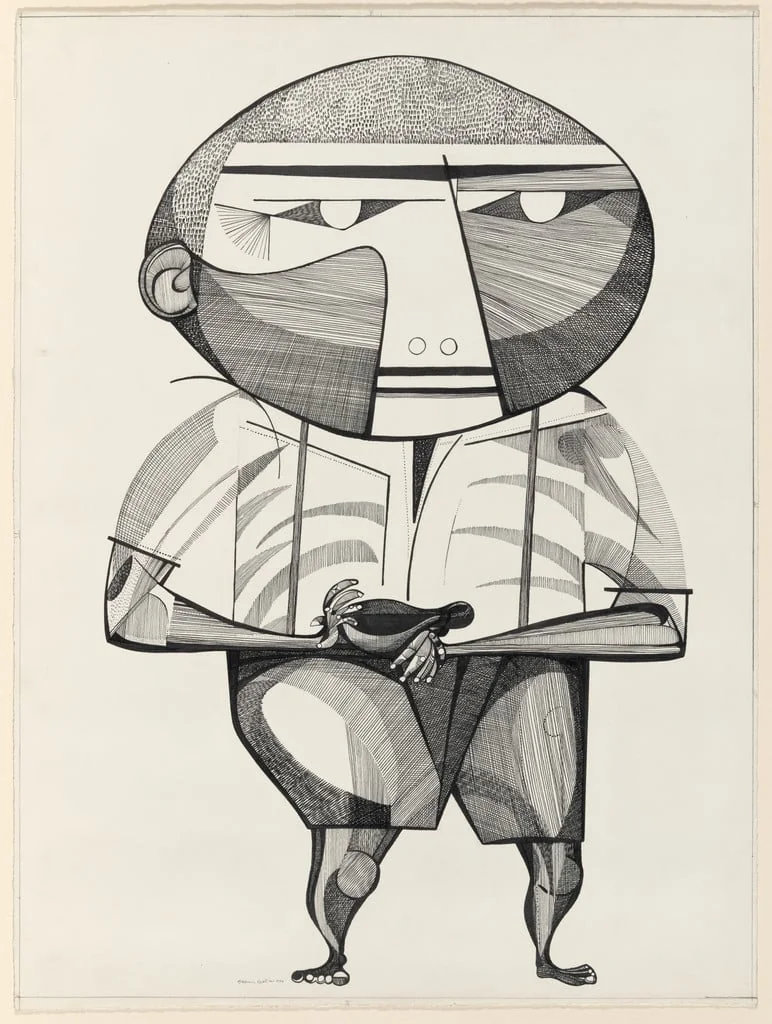Untitled, by Aldemir Martins, ink, 1956