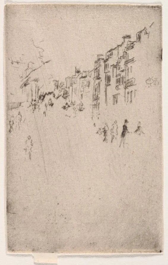 A Fragment of Piccadilly, by James McNeill Whistler, 1886