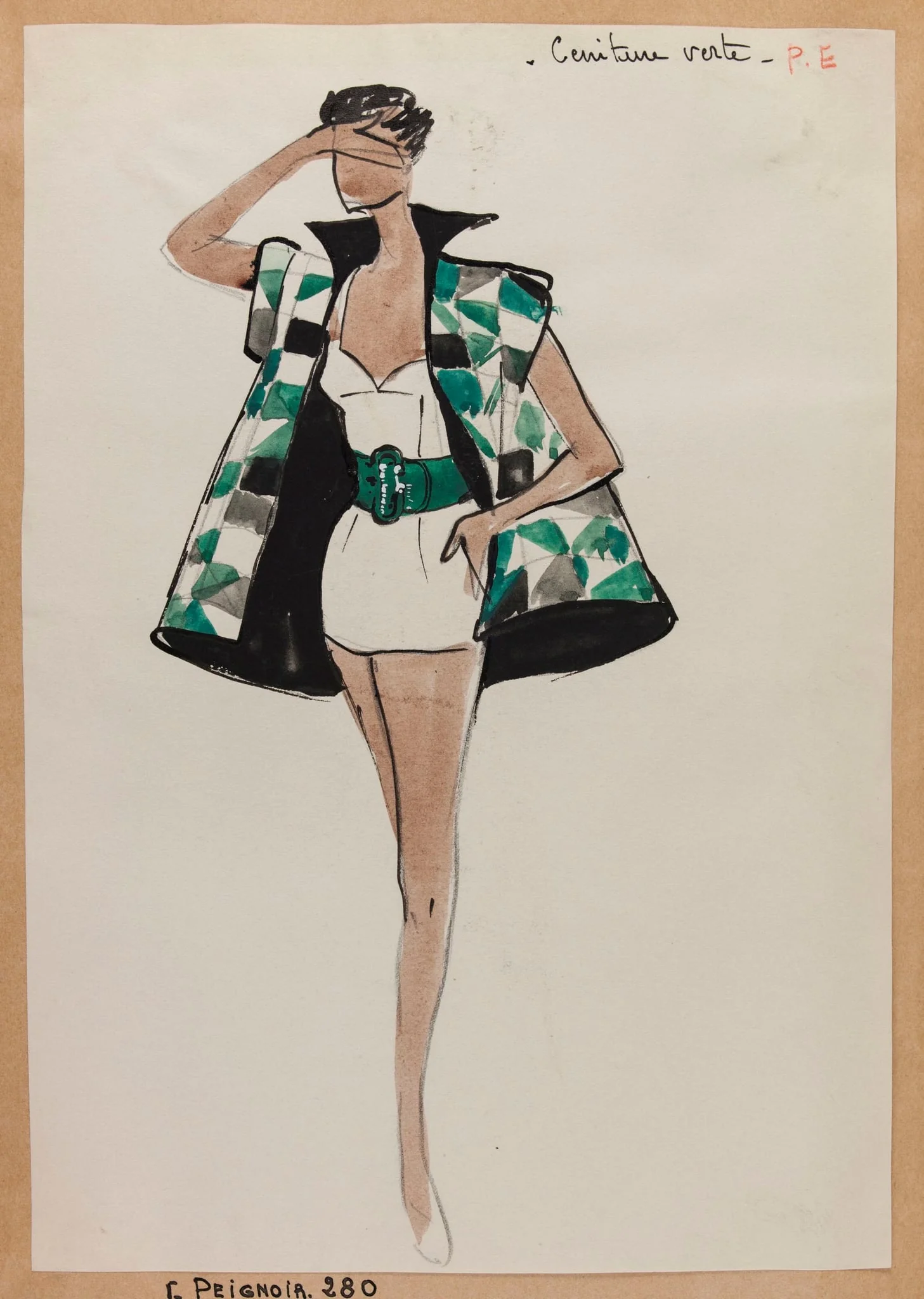 Ceinture verte, by Carven, 1951