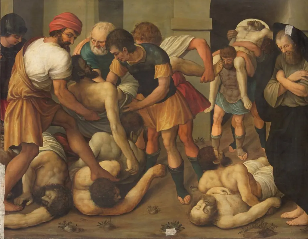 Tobias buries the Dead in Nineveh