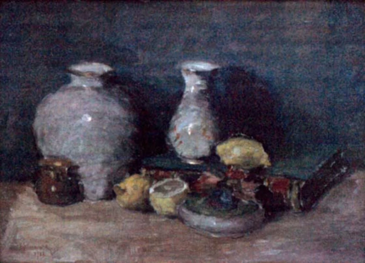 Natură statică, by Eustațiu Stoenescu, unspecified, 1938
